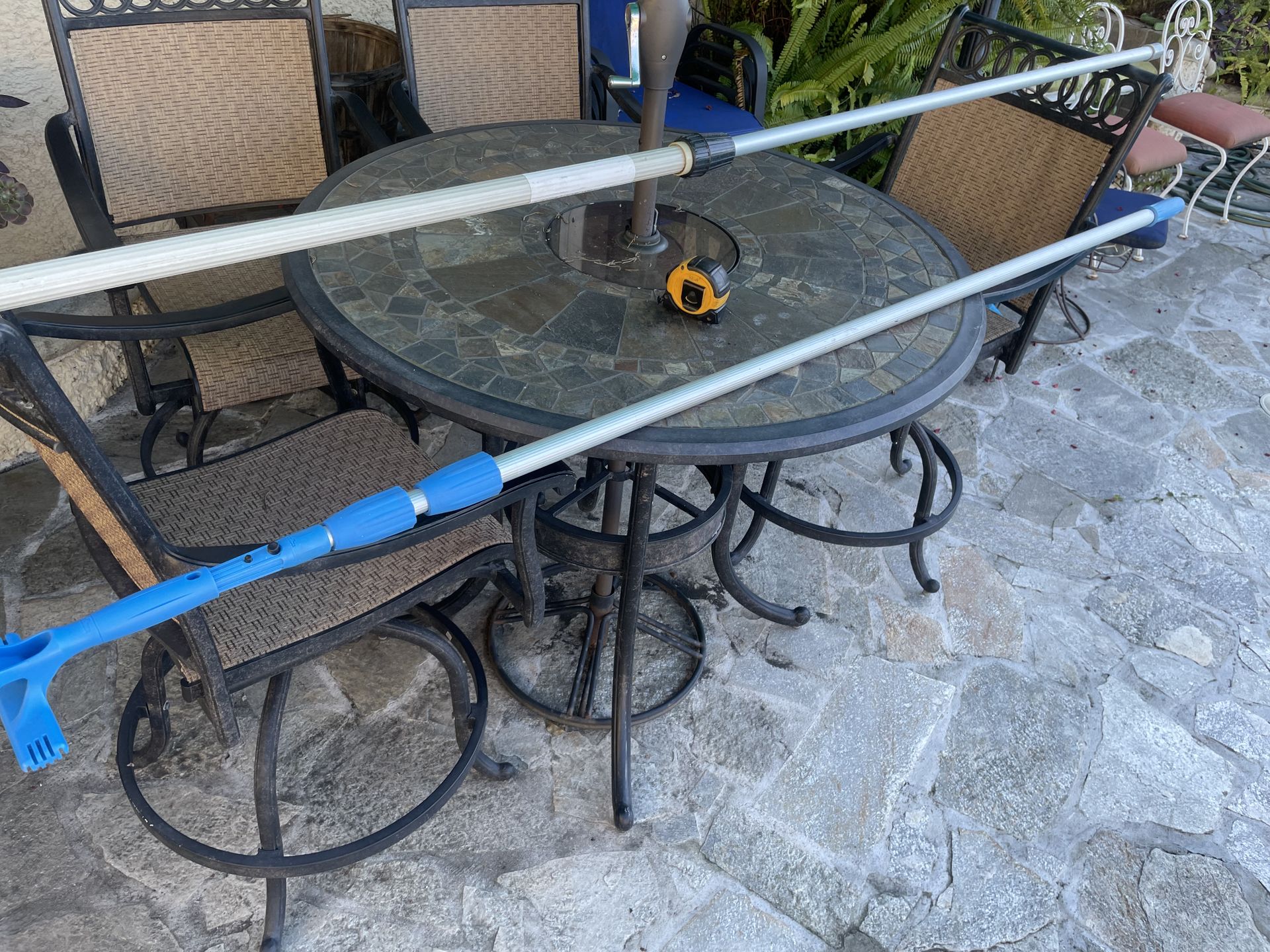 Pole telescopic 6’ to 16’ with adapter to hold various tools