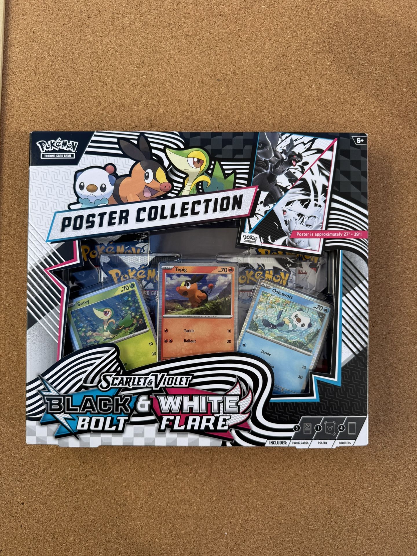 Pokémon Scarlet & Violet Black Bolt & White Flare Unova Poster Collection