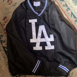 Black LA windbreaker 