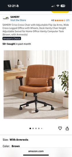 Criss Cross Chair with Adjustable Flip-Up Arm