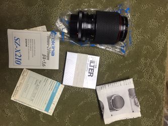 Vintage Tokina Camera Zoom Lens and Filter