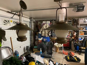 Antique lights , brass