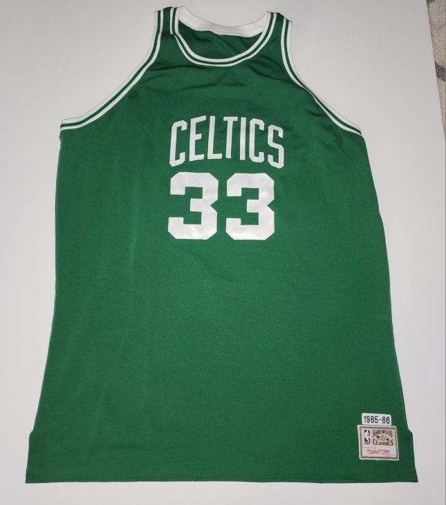 Vintage Mitchell & Ness Boston Celtics Larry Bird Hardwood classics jersey men's 5XL