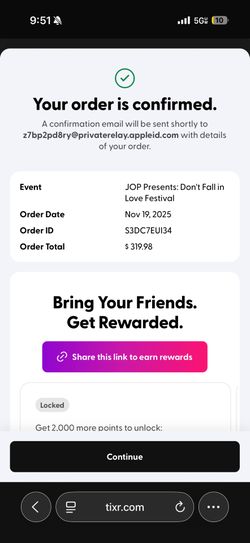 don’t Fall In love Festival Tix