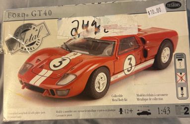 Testors Ford GT40 metal body model kit 1:43 scale