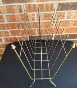Vtg Magazine / Record / Towel Rack w/Arrow Points
