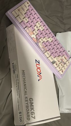 Custom Mechanical Keyboard Liliac Bunny W/Gateron