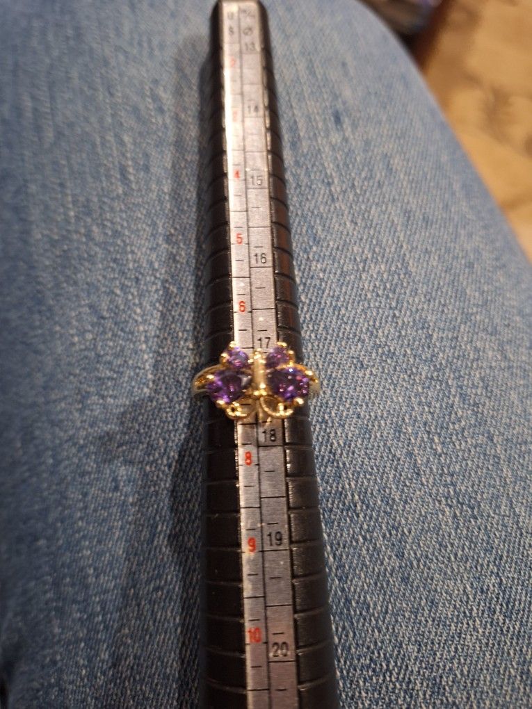 Women Gold Plated Ring Size 7