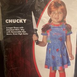 Chucky Costume toddler costume -Size 5-6T-New