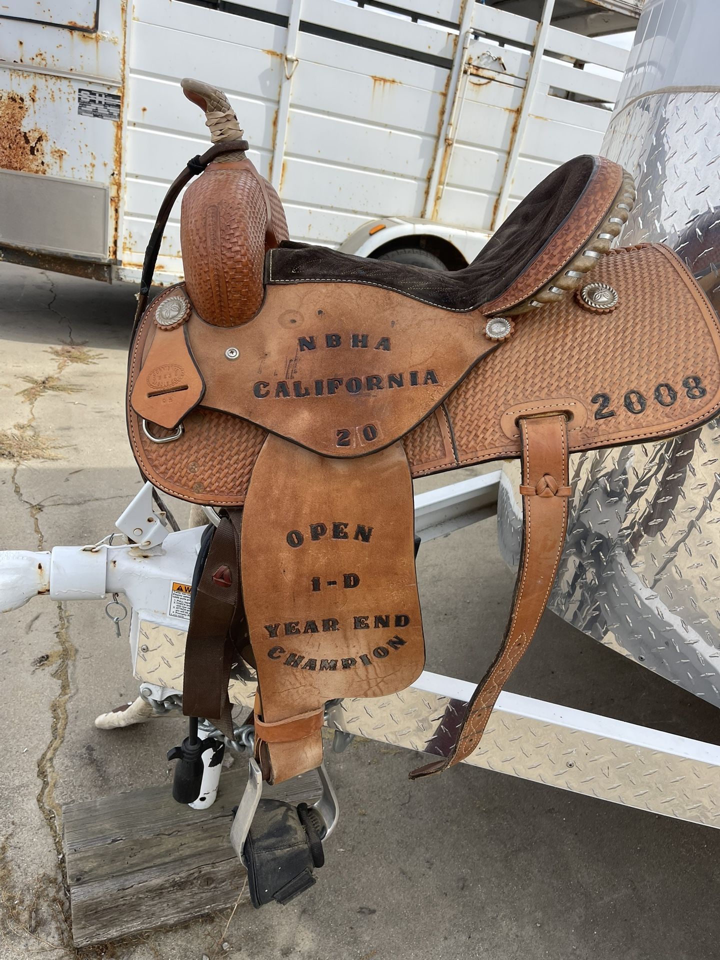 14 Inch Western Leather Saddle 