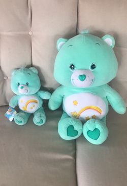 CARE BEARS WISH BEAR SET OF 2 ONE NEW WITH TAG