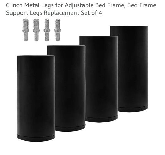 6 Inch Metal Legs For Akuatable Bed Frame