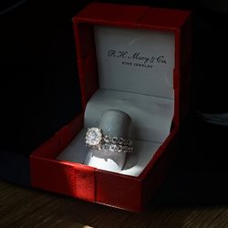 Engagement Ring Diamond Bridal Set (2 c.t. 14k White Gold) 