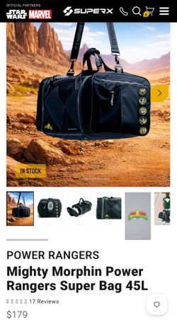 Super X Limited Edition Power Rangers Gym Bag