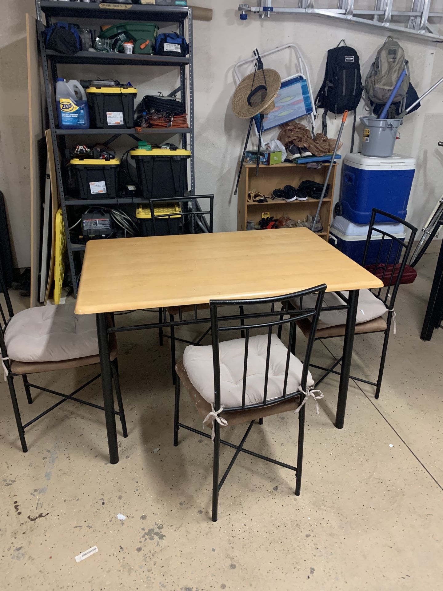 Casual kitchen table, 3 1/2 by 4 feet