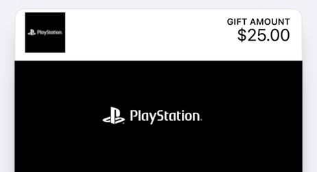 25$ PlayStation card