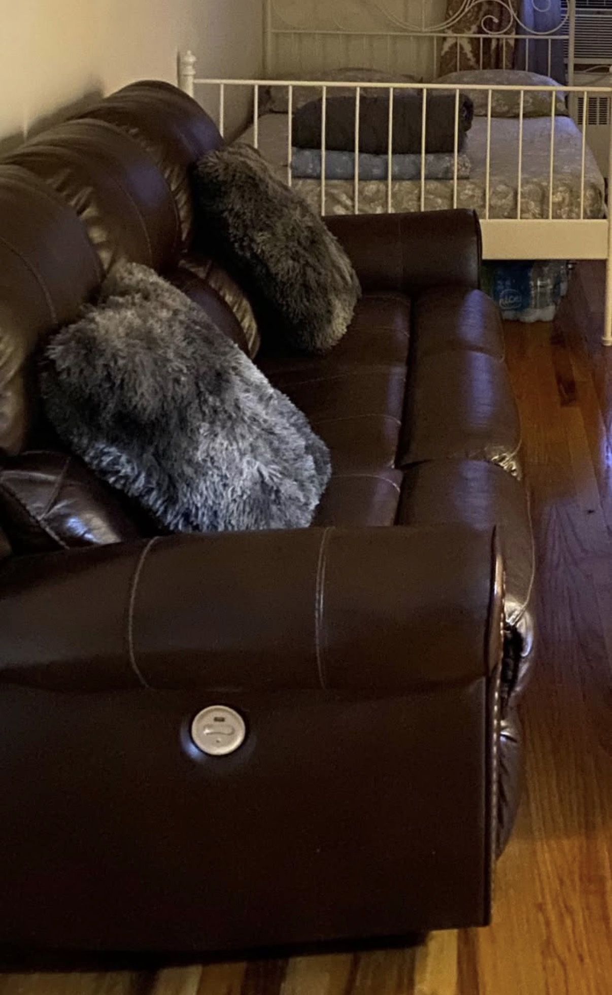 Reclining Leather Couch