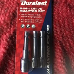 Duralast 3 Piece Impact Adapter Set