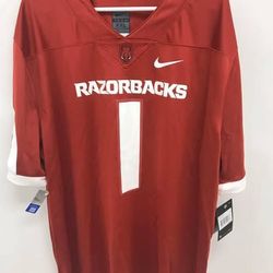 Arkansas Razorbacks #1 Nike Dri Fit Jersey Men's Size XXL NWT Crimson