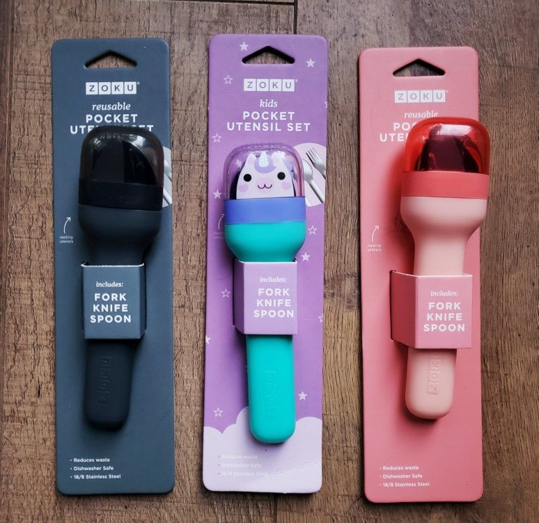 Brand New Zoku Reusable Pocket Utensil Set