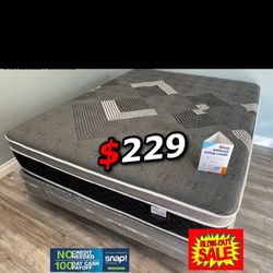 Ck Oasis Thermal Comfort Europillow Top 12inch Mattress!!