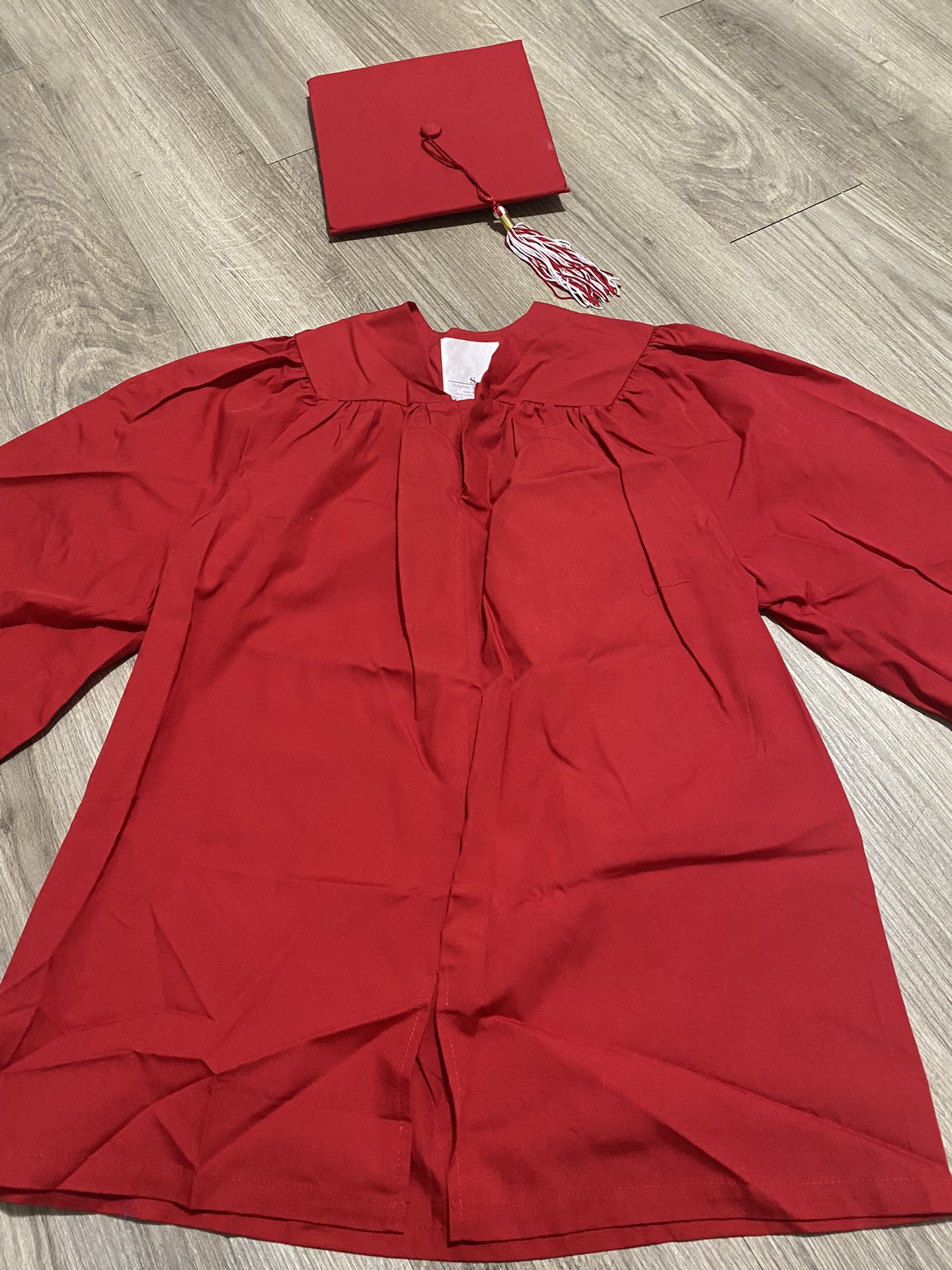 Red kid Size Graduation Gown