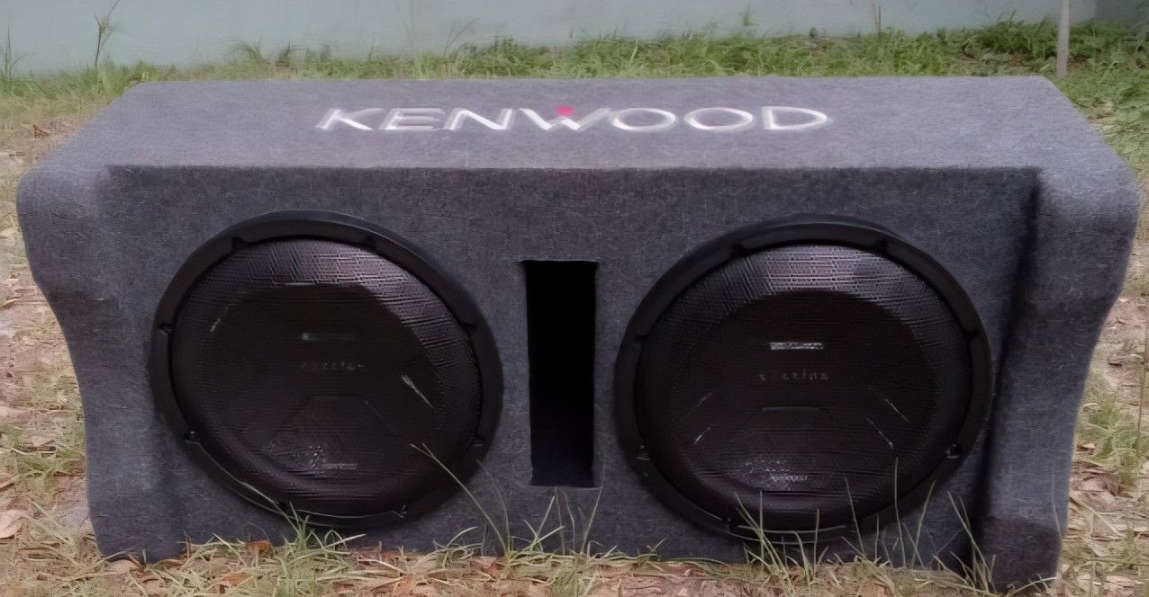 2- 12 Inch Kenwood Speakers In Ported Box