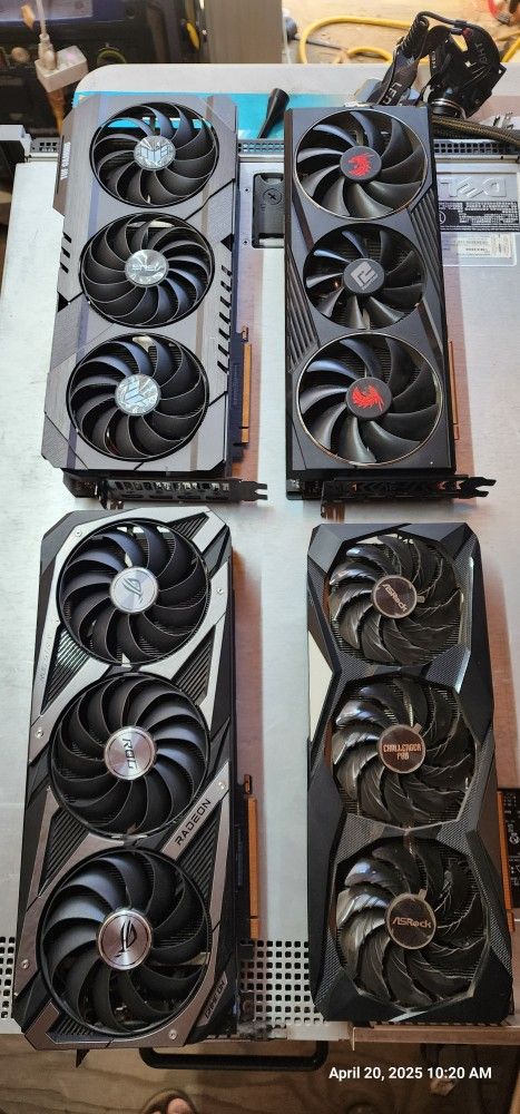 Lot of 4 AMD RX 6800 GPUs in excellent conditions