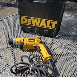 DeWalt DWD110 3/8” Corded Drill w/ Heavy Duty Case - Good Condition