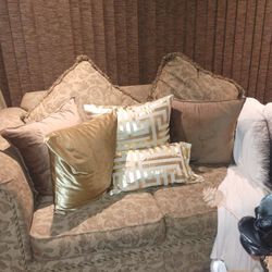 Nude Couch And Loveseat 