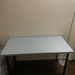 Light Blue IKEA table/desk. 