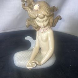 LLADRO 1415 Fantasy Mermaid  Mirage Sirena Figurine 1983 porcelain