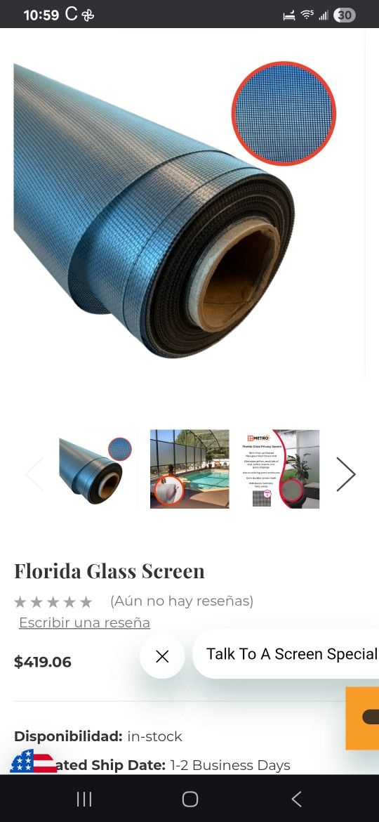 Florida Glass Screen 