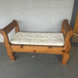 Queen Bed Frame and Bench