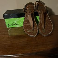 Sam Edelman Brown Leather Sandals