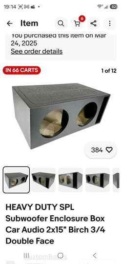 15" dual subwoofer enclosure