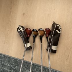 Vintage Sam Snead Wilson Golf Clubs Woods