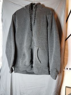 Polo Ralph Lauren Zip Up Hoodie Men’s Size Large Gray Preowned Thermal