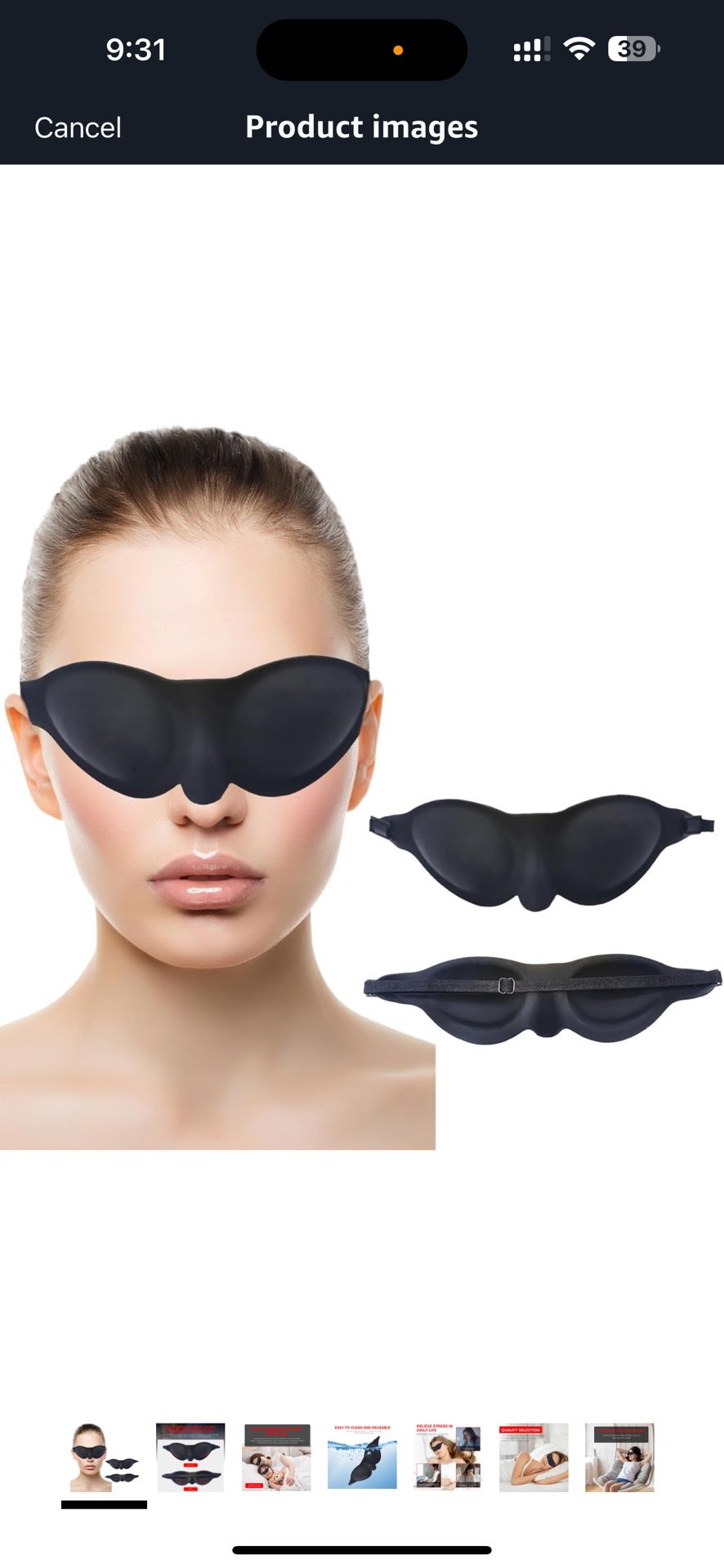 NEW Moisture Chamber Glasses for Dry Eyes – Soft Silicone Sleep Goggles, Reusable & Lightweight Sleep Mask, Custom Fit for Comfort (Black)