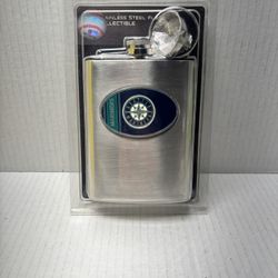 Brand mew Seattle Mariners Stainless Steel 8oz. Hip Flask