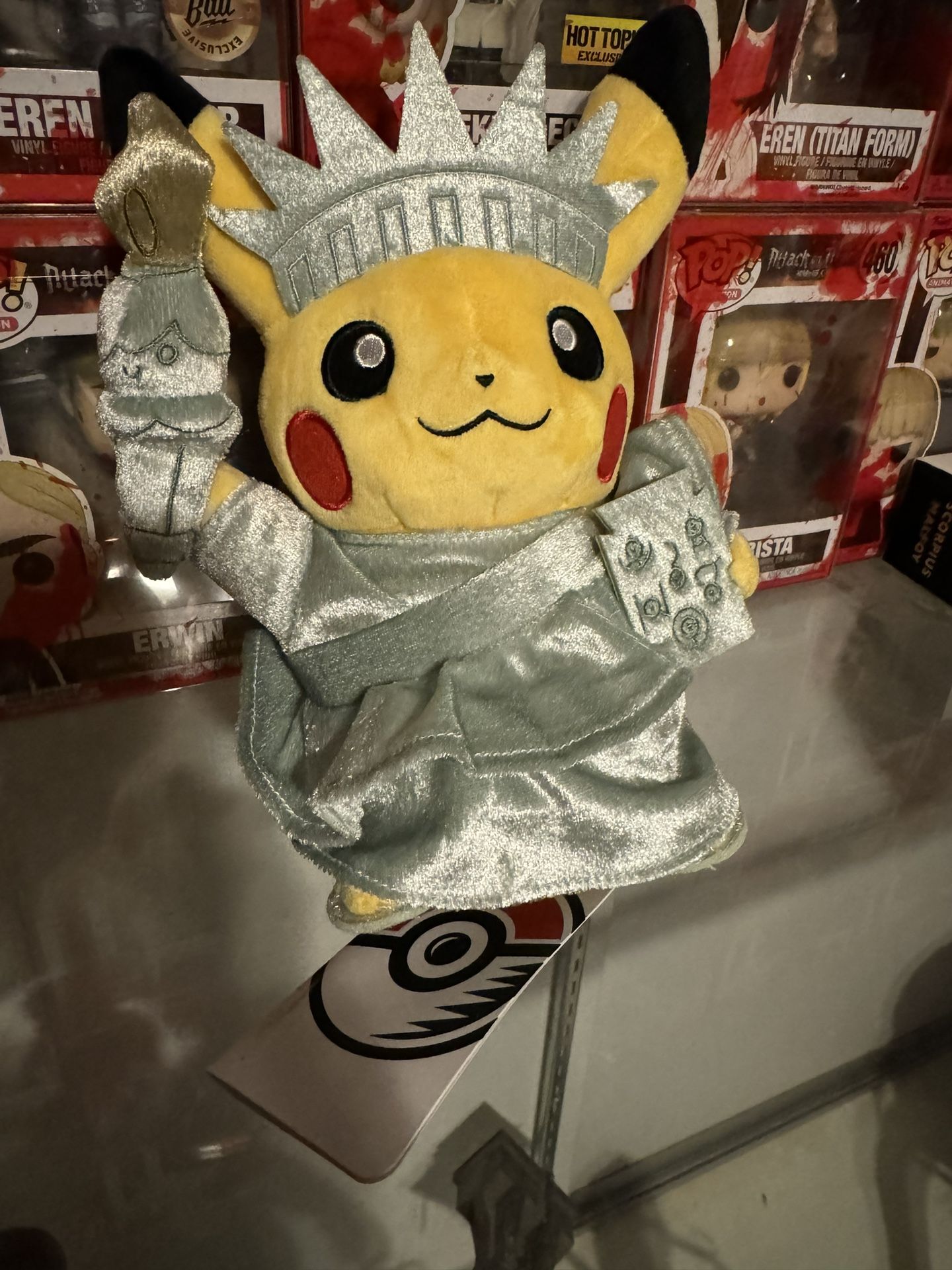 Pokemon Center Statue Of Liberty Pikachu Plush