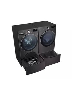 LG Complete Laundry Set – Washer, Dryer & 2 Pedestals