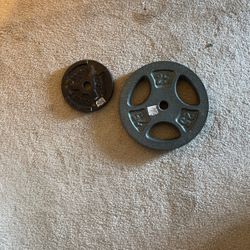 To Weights For Sale One 25 An One 5pound