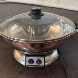 Table Top Hot Pot With BBQ Grill
