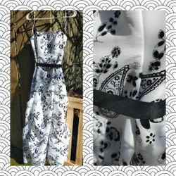 White And Black 2000s Belle Dress (Shimmer)