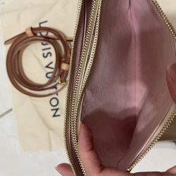 Louis Vuitton Purse / Crossbody Bag Damier Azur double Zip