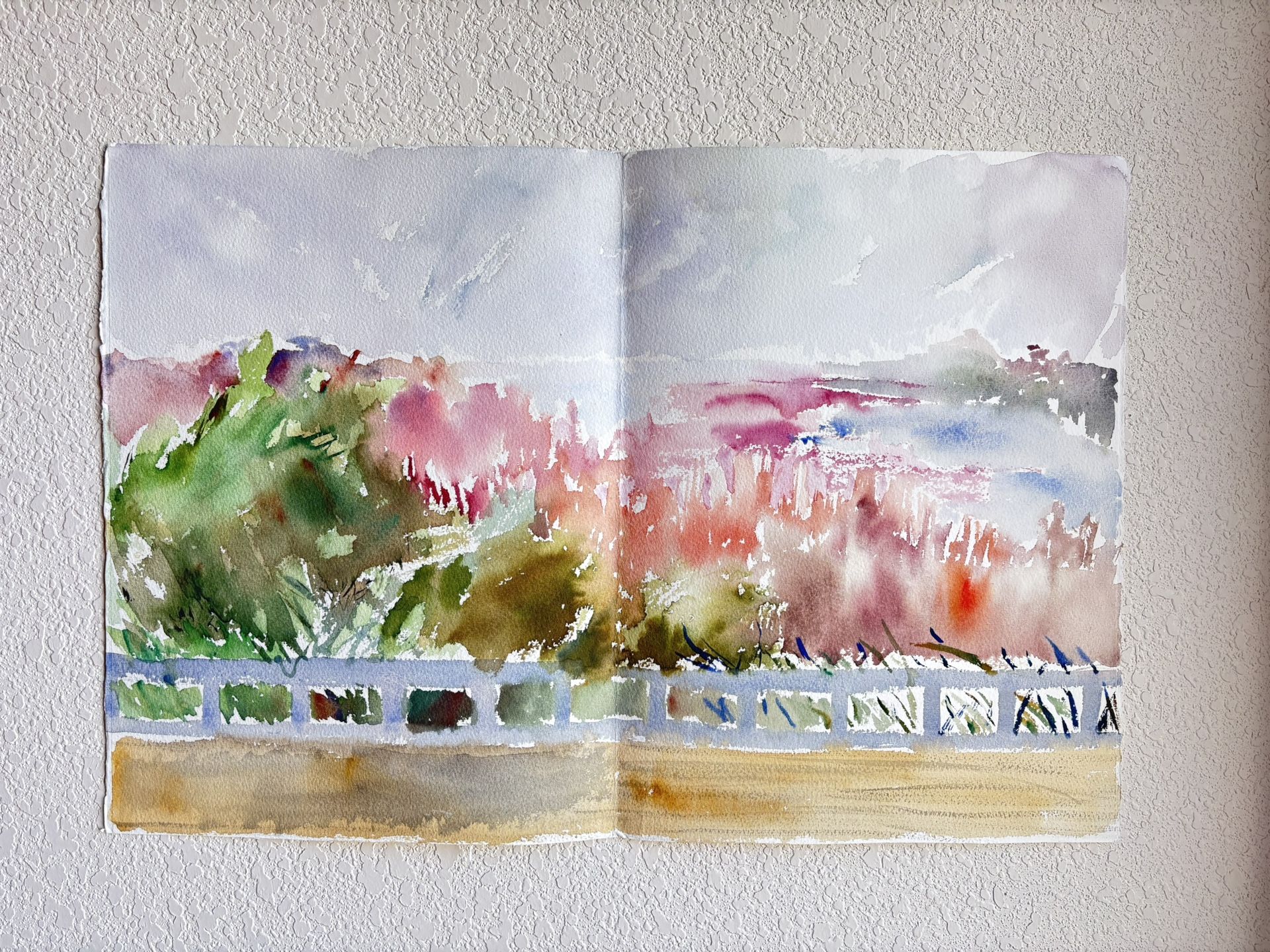 Abstract Watercolor Landscape