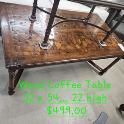 Coffee Table Wood We are located at 2811 East Bell road. Another Time Around Furniture.