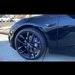 Tesla Model 3 Or Y 20” New Performance Styie New Rims New Tires Set 