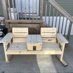 adirondack chair and table
